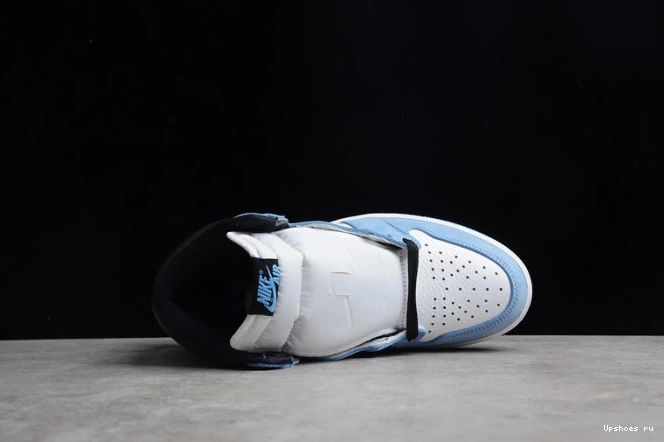 Retro AIR 1 White Black 555088-134 Jordan High University Blue 1029